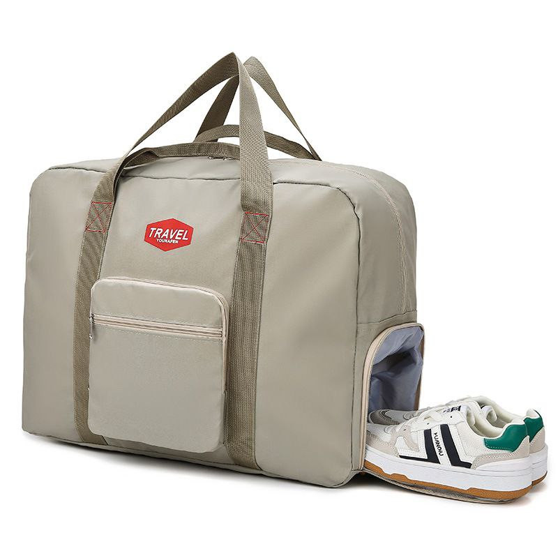 Sac de voyage extérieur pratique, sac de rangement mobile qui peut être mis sur le sac à bagages du chariot, sac à main, sac de voyage étanche de grande capacité