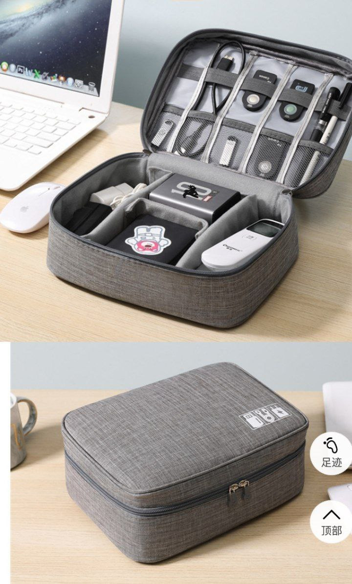 Sac de rangement pour chargeur de câble de données cationique, sac numérique portable étanche pour téléphone portable