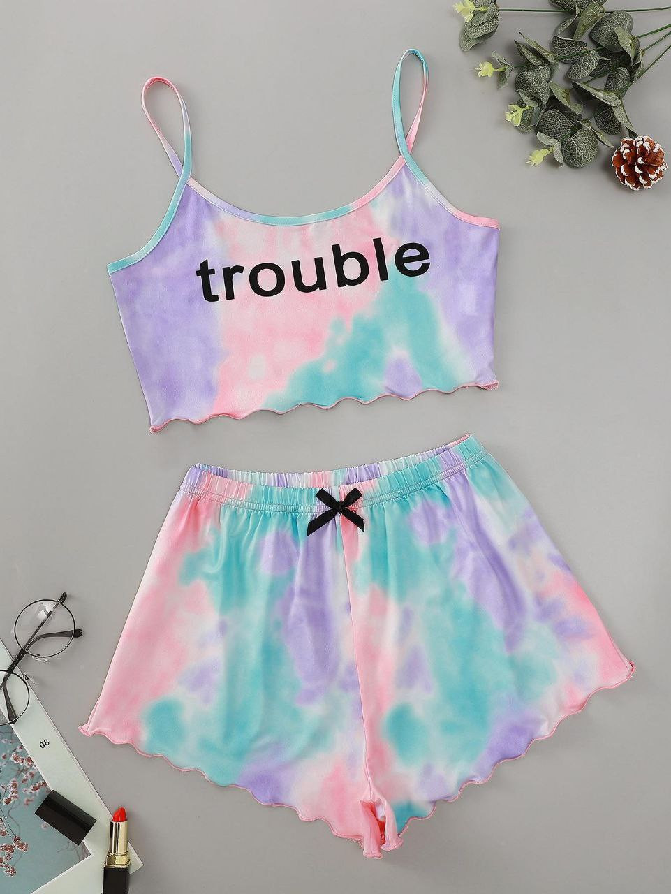 Pyjamas pour femmes été camisole gilet sans manches short imprimé vêtements de maison hauts extérieurs shorts ensemble de vêtements de maison