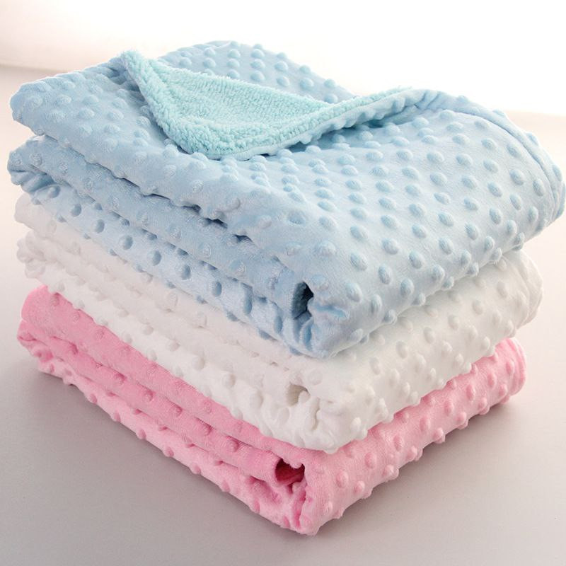 Lot mixte de couverture pour enfants en velours de bonnet de dessin animé, couverture pour bébé pour sortir, couverture pour bébé