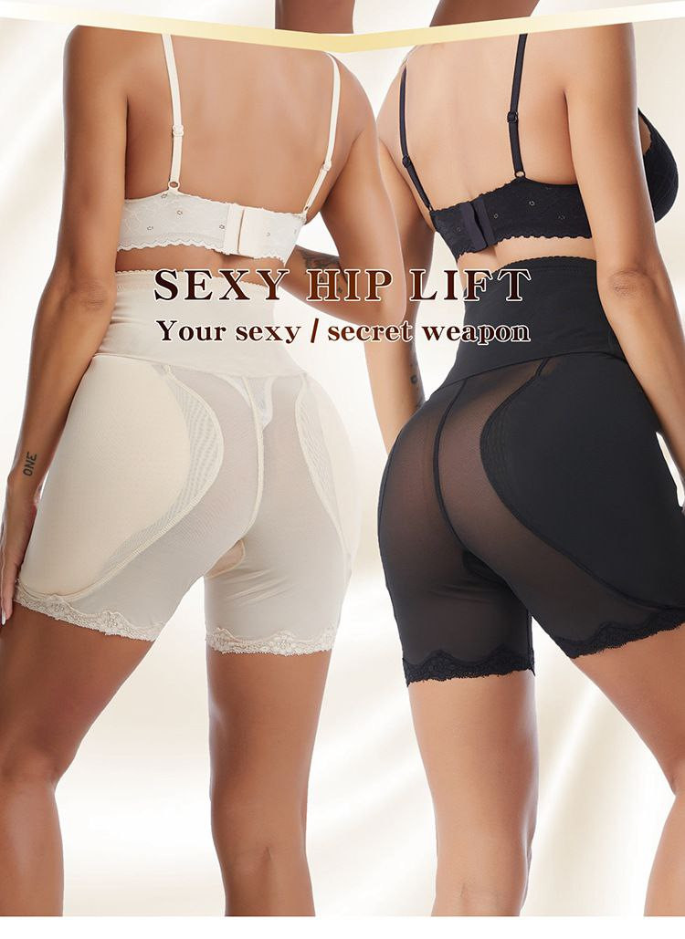 Pantalons raffermissants taille haute pour femmes, pantalons cintrés à la taille, coussinets en éponge, faux pantalons rehausseurs de fesses et d'entrejambe, sous-vêtements gainant