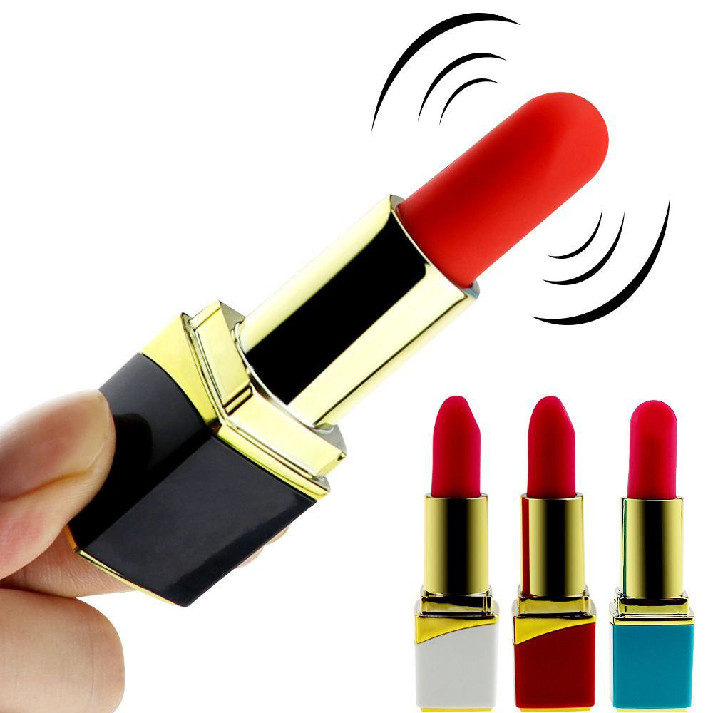 Vibromasseur rouge à lèvres vibrant Chargement magnétique USB Vibration forte à dix fréquences Sélection multicolore Vibromasseur caché portable pour femme