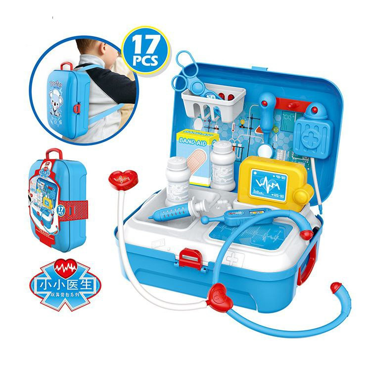Outils médicaux, ustensiles de cuisine en plastique simulés, accessoires cosmétiques éducatifs, jouets pour filles de 3 à 7 ans