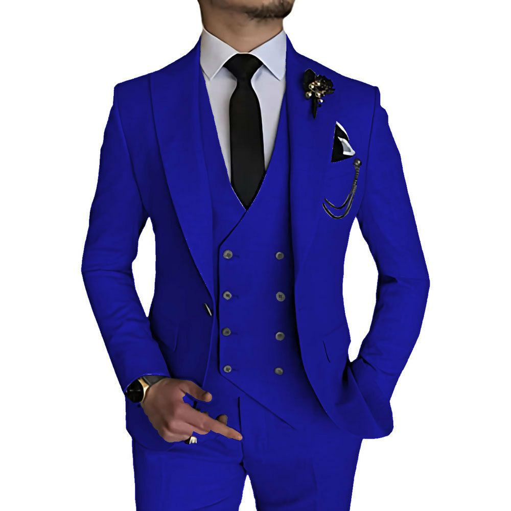 Nouveau costume pour hommes à trois pièces Casual costume Host