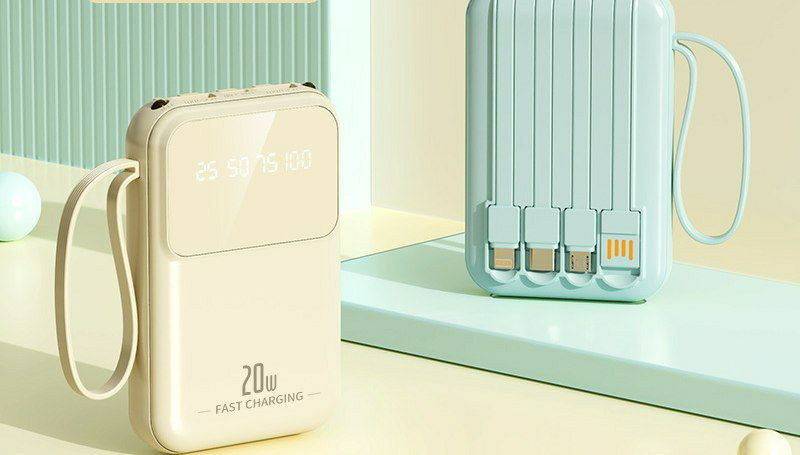 Power Bank de grande capacité 5000mAh Mini avec câble PORTABLE POWERBANK MOBILE BANK POWER