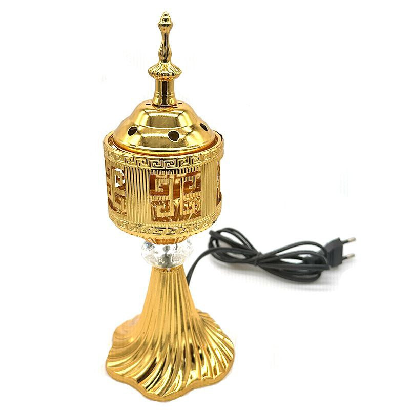 Brûleur d'encens enfichable du Moyen-Orient Brûleur d'encens domestique Brûleur d'encens d'intérieur en métal