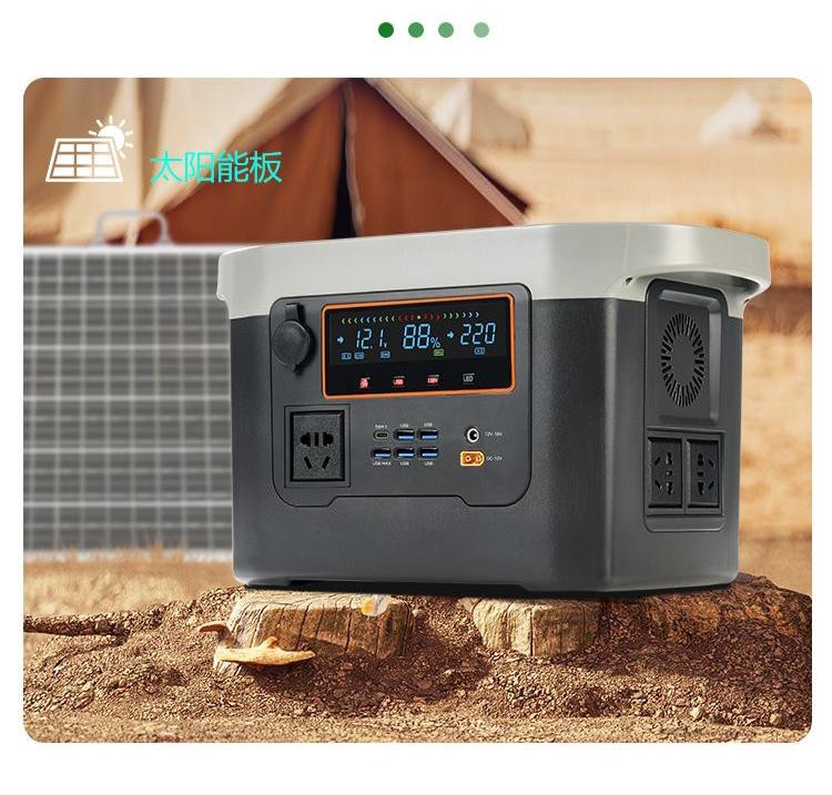 Powerbank - Station d'énergie portable pour l'extérieur sinusoïdale pure 220 V, haute capacité, haute puissance — Idéale pour les voyages sur route et l'alimentation de secours