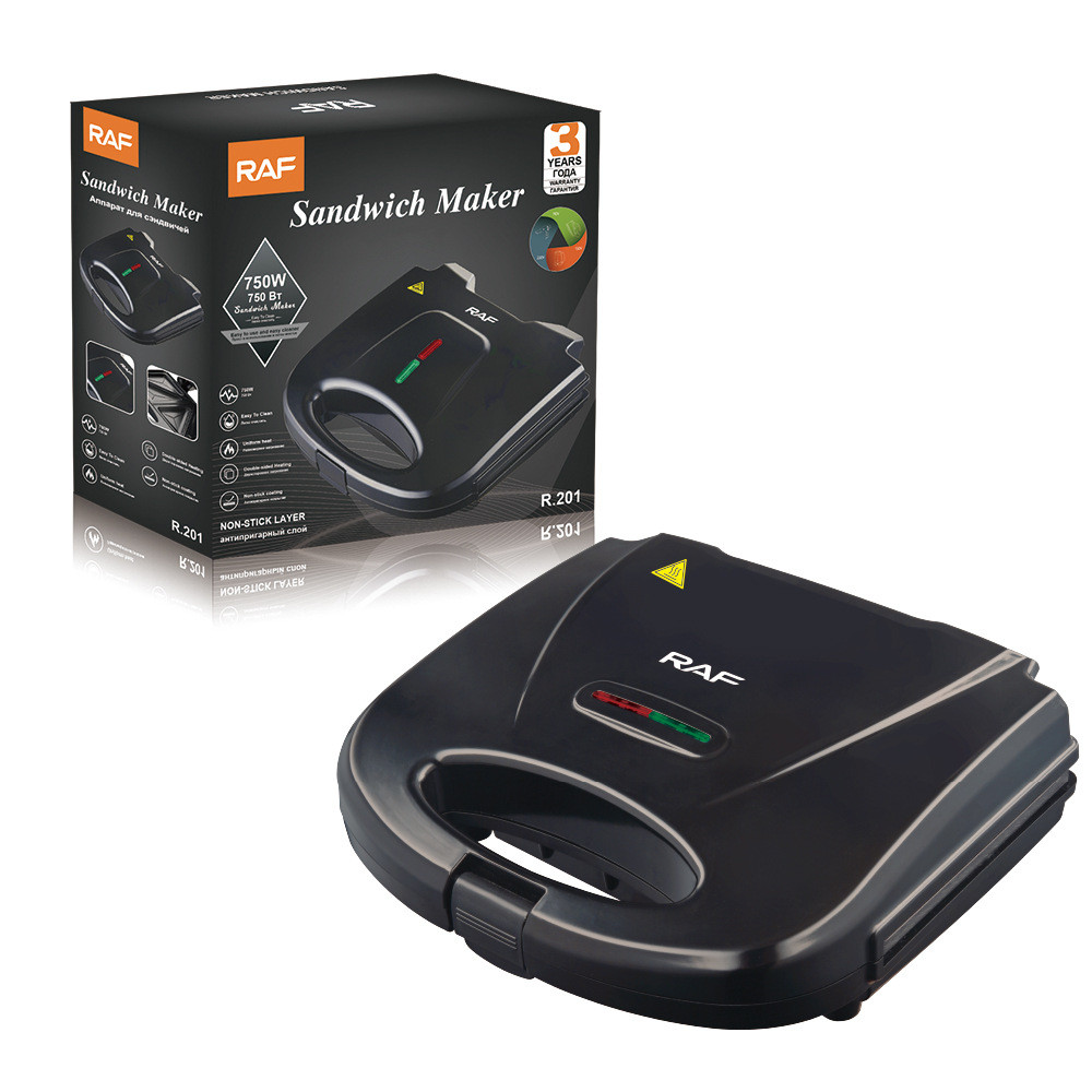 RAF Ménage de style européen à double côté machine à sandwich à toast multifonctionnalités Machine de petit-déjeuner à la gaufre